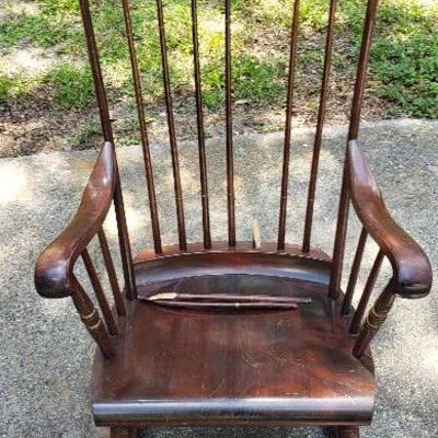 Vintage Brown Rocking Chair