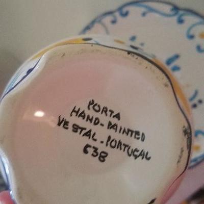 Porta Vestal Cup & Saucer Set Hand Painted