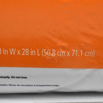 Mainstays Hypoallergenic Fiberfill Firm Pillow, Standard Size, Warehouse Dirt