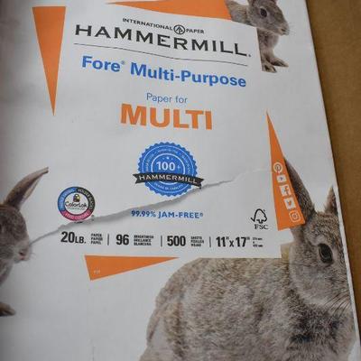 3 Reams Hammermill White Legal Size Paper 11x17