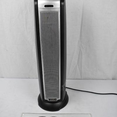 Lasko Oscillating Electric Tower Heater, Grey, 5790, Works, No remote