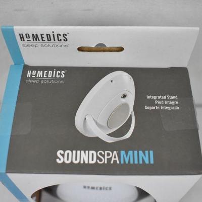 HoMedics Sleep Solutions Mini SoundSpa Sound Machine, Like new, tested, works
