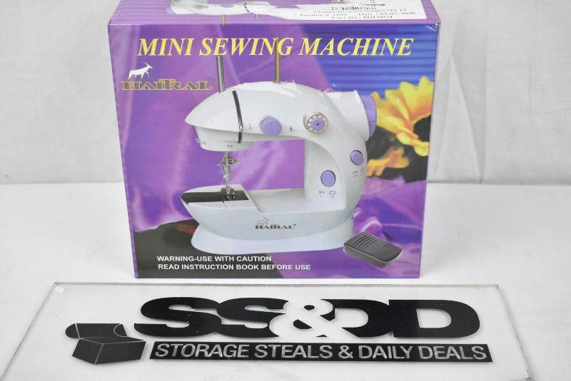 HTCS141WPU Portable Sewing Machine Mini 2Speed Double Thread, FHSM