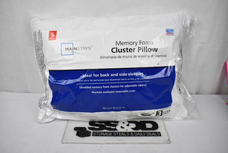 Mainstays memory foam pillow deals