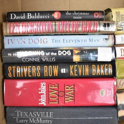 13 Hardcover Fiction Books, Western/Period: Baldacci -to- Pynchon