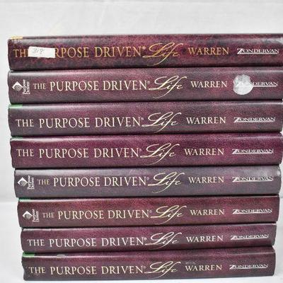 Qty 8 Hardcover Books: The Purpose Driven Life by Rick Warren. Book Club?