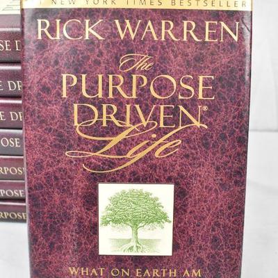 Qty 8 Hardcover Books: The Purpose Driven Life by Rick Warren. Book Club?