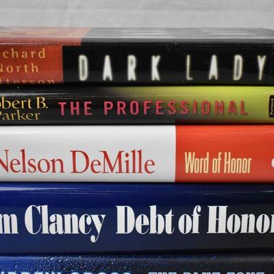 7 Hardcover Fiction Books: Dark Lady -to- Joli Blon's Bounce