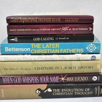 8 Religious/Spiritual Books: God's Inspirational Promise -to- Christian Thought