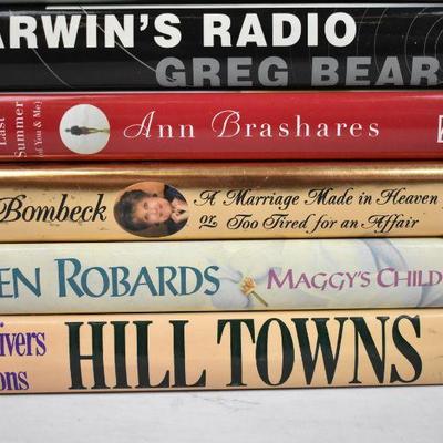 8 Hardcover Fiction Books: The Christmas Sweater -to- Hill Towns