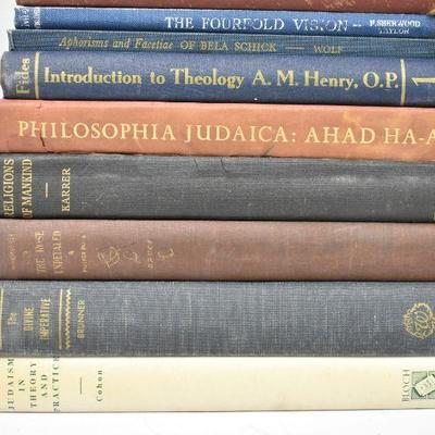 11 Hardcover Books on Religious Ideas: Utopia -to- Judaism - Vintage