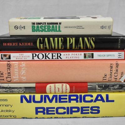 6 Books: The Complete Handbook of Baseball -to- Numerical Recipes