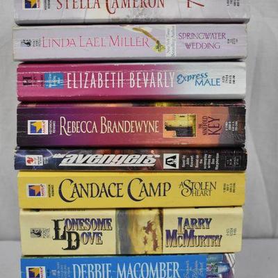 9 Paperback Romance Fiction Books: 7B -to- When Marrying a Scroundrel