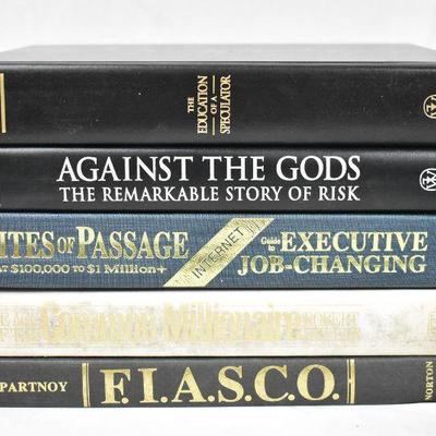 5 Hardcover Books: The Education of a Speculator -to- F.I.A.S.C.O.