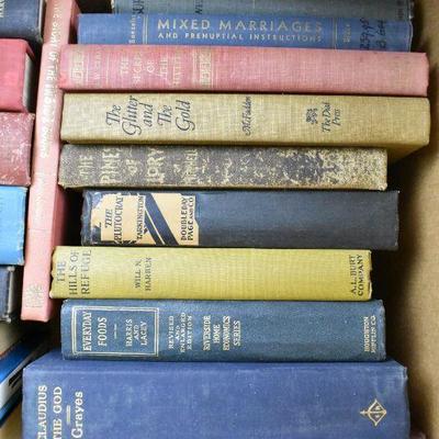 19 Hardcover Books, 50+ Year Old Fiction: The Major Phase -to- Eliot: Box #3