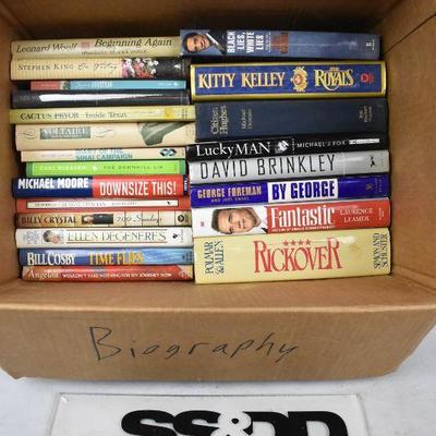 22 Biography Books: Beginning Again -to- Rickover, Biography Box #2