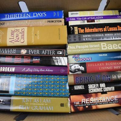 19 Biography Books: Thirteen Days -to- The Resistance. Biography Box #4