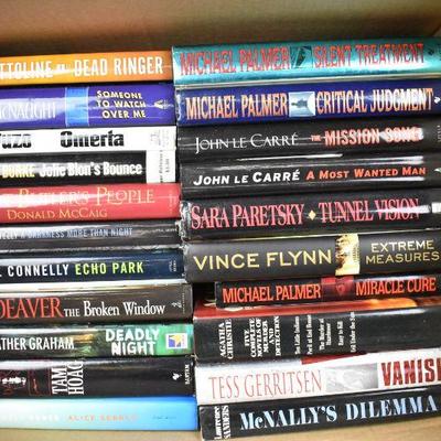 21 Hardcover Books, Murder Mystery, Dead Ringer -to- McNally's Dilemna, Box #4