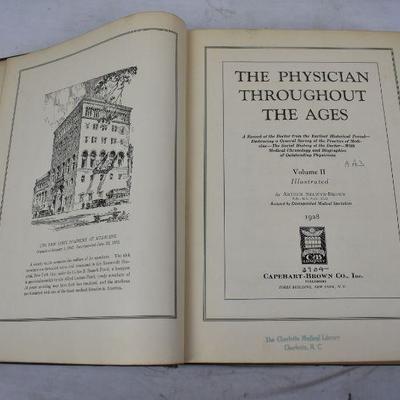 Large Hardcover Book: The Physician Throughout the Ages, Vintage 1928