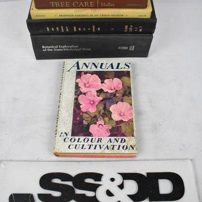 5 Vintage Hardcover Trees/Plants/Farming: Annuals -to- Botanical Exploration