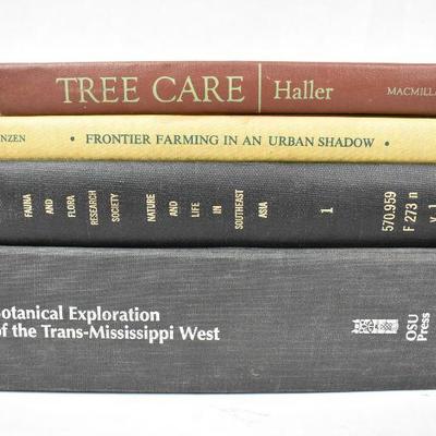 5 Vintage Hardcover Trees/Plants/Farming: Annuals -to- Botanical Exploration
