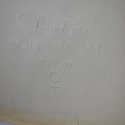 DC Jackling Presidents Gold Medal Award, Vintage 1937