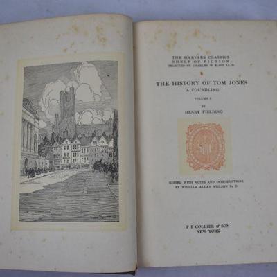 20 GREEN Hardcover Books, The Harvard Classics, Volumes 1-20 Antique 1917