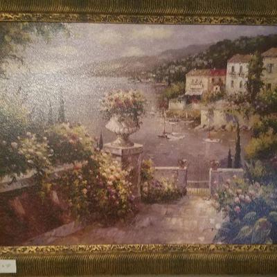 Large Print Mediterranean Garden