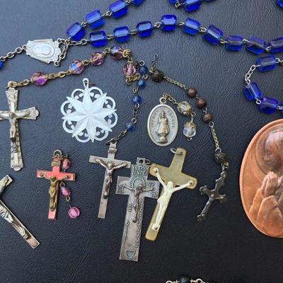 Lot of 25 Religious Pendants Charms
