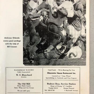 2 Gloucester MA High School Football Yearbooks from 1968