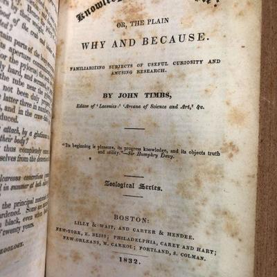 2 Antique Books Selected Verse of Edgar A Guest & Knowledge for the People 1832