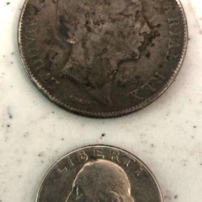 Germany Bavaria Thaler (Patrona) 1866 with mounted bezel