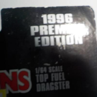 1996 Dragster new in pack and Pontiac Future car.