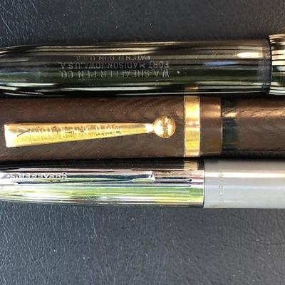 3 Vintage Schaeffer Fountain Pens