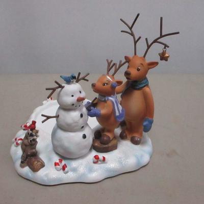Lot 19 - PartyLite Reindeer Pillar Holder - Christmas Decoration