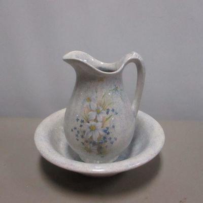 Lot 23 - You're Place Egg Harbor Wis - Water Pitcher & Bowl