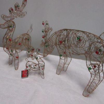 Lot 28 - Christmas Decoration Reindeer Displays