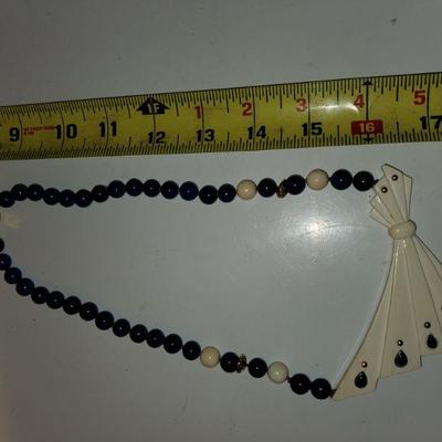 14 K Blue Lapis Necklace 