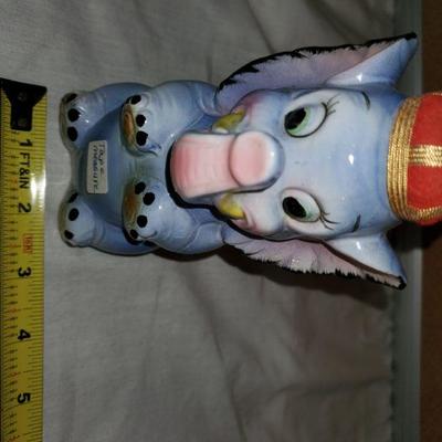 Vintage Elephant Pin Cushion and Tape Measure 
