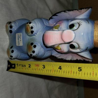 Vintage Elephant Pin Cushion and Tape Measure 