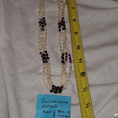 Fresh Water 4 strand pearl necklace 