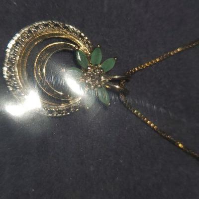 Sterling Gold Overlay Necklace