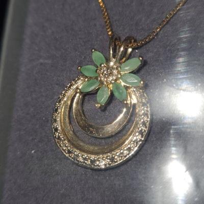 Sterling Gold Overlay Necklace