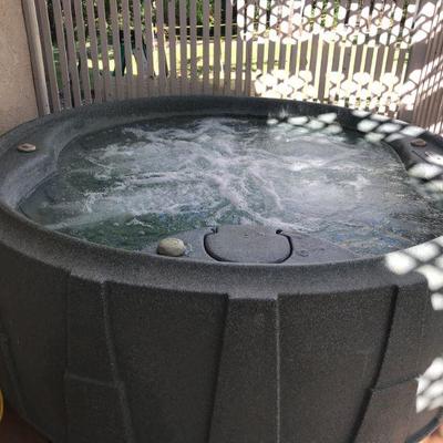 Online Auction Browns Valley-Portable Dream Makers Hot Tub-Spa Seats 5-Mirage w/ Cover