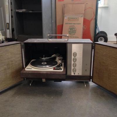 Antique Garrard Radio and Turntable