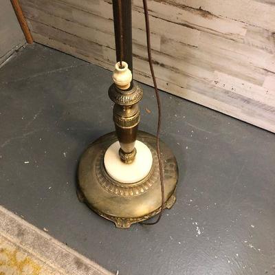 Lot #28 Antique Floor Lamp with Shade 