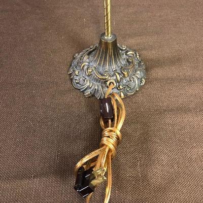 Lot #29 Table Top Antique Finish Lamp 