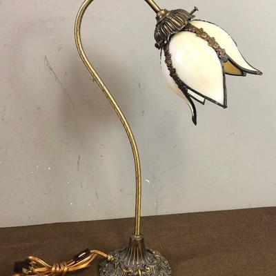 Lot #29 Table Top Antique Finish Lamp 