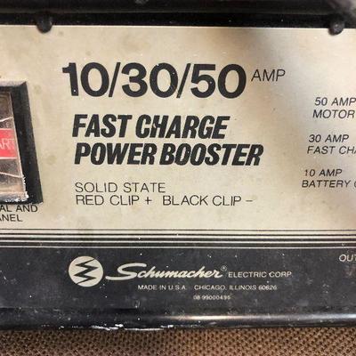Lot #49 SCHUMACHER -Fast Charge Power Booster Battery Charger 