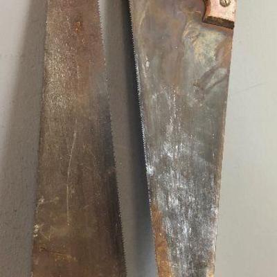 Lot #55 PAIR of Vintage Hand Saws